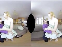 Anny Aurora is a vintage housewife in VR