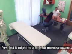 Doctor bangs babe with intense orgasm